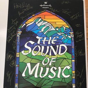 Cast Signed The Sound of Music Broadway Theater Poster